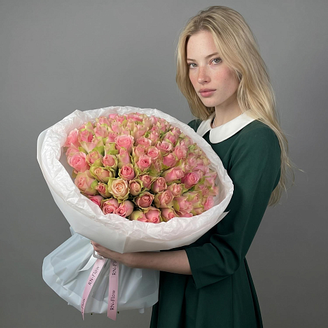 101 Роза "Белароз" (Кения) 40 см
