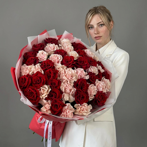51 Французская Роза Микс 70 см, ( Эксплорер, Пинк Мондиаль).