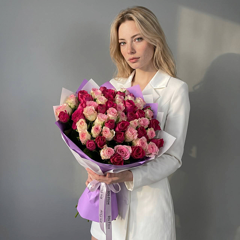 51 Роза Кения Микс, 40 см ( Белароз, Мадам Церайс)